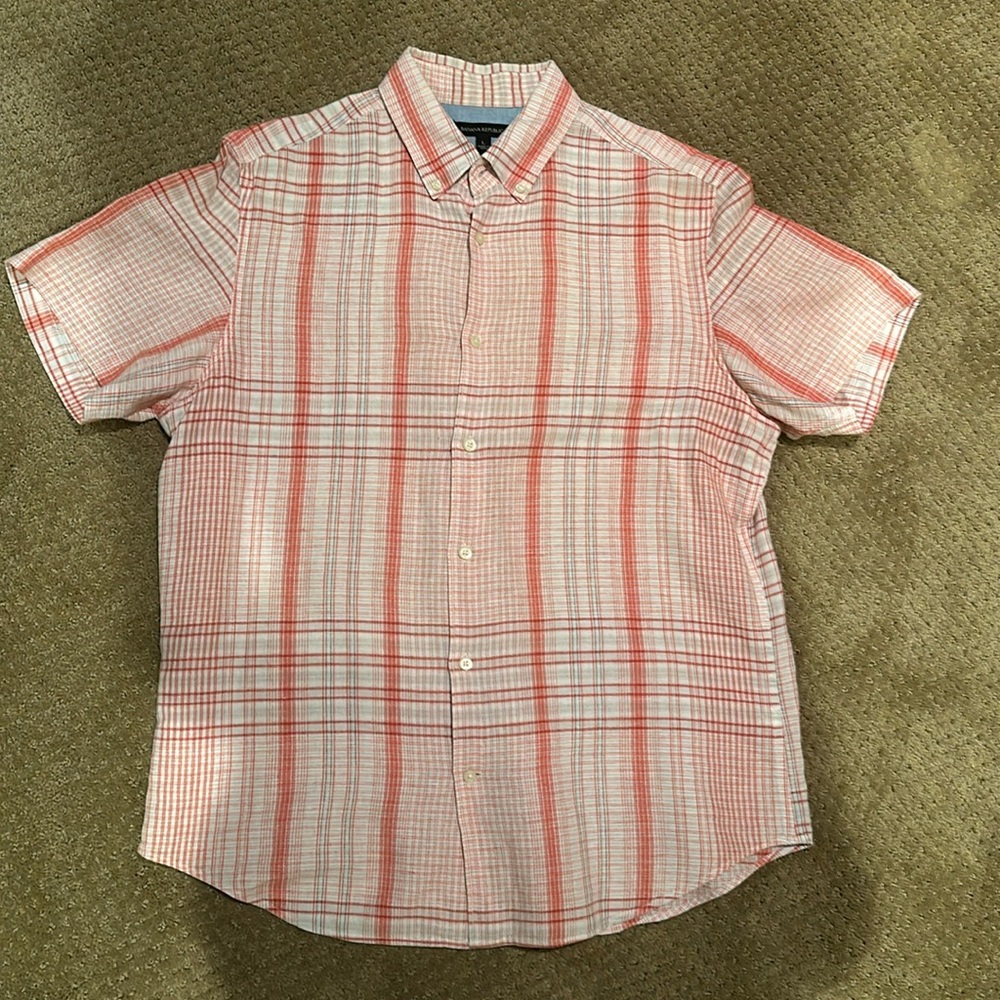Banana Republic men’s short sleeve button down shirt